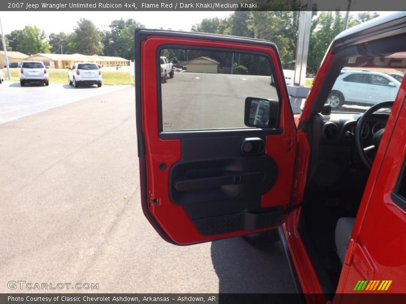 Flame Red / Dark Khaki/Medium Khaki 2007 Jeep Wrangler Unlimited Rubicon 4x4