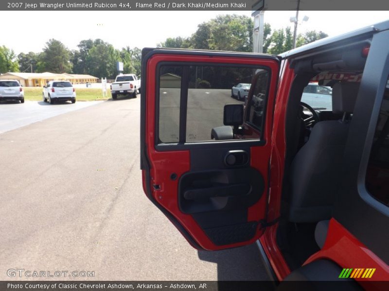 Flame Red / Dark Khaki/Medium Khaki 2007 Jeep Wrangler Unlimited Rubicon 4x4