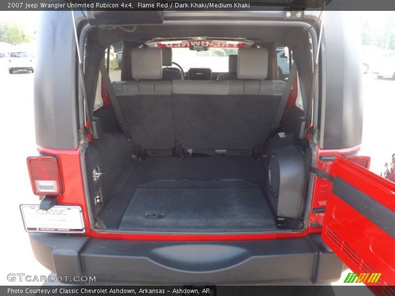 Flame Red / Dark Khaki/Medium Khaki 2007 Jeep Wrangler Unlimited Rubicon 4x4