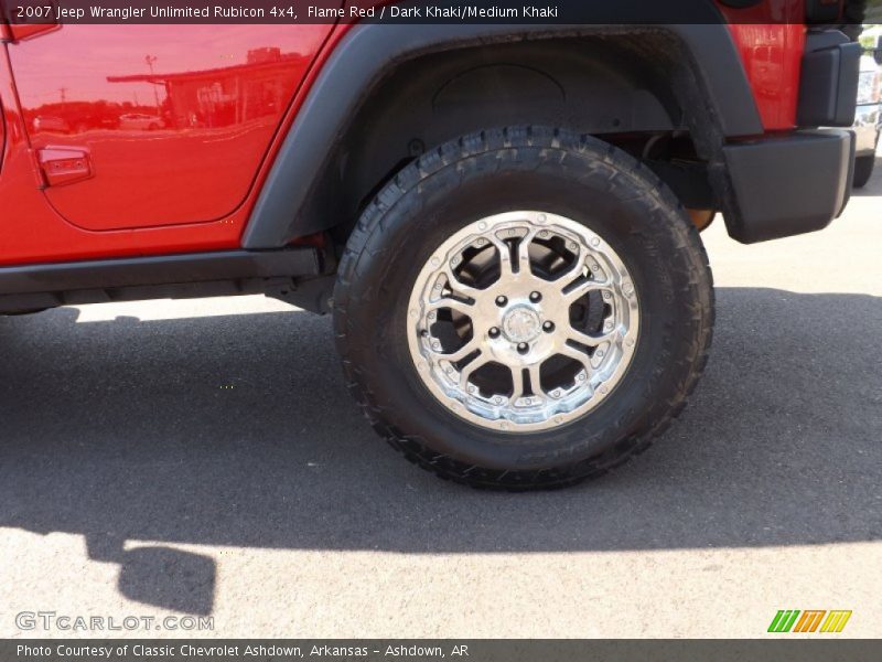 Flame Red / Dark Khaki/Medium Khaki 2007 Jeep Wrangler Unlimited Rubicon 4x4