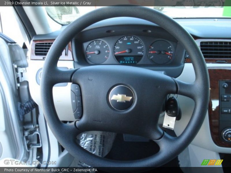 Silver Ice Metallic / Gray 2009 Chevrolet Impala LS