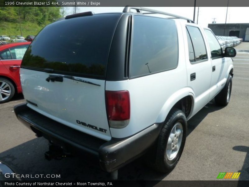 Summit White / Beige 1996 Chevrolet Blazer LS 4x4