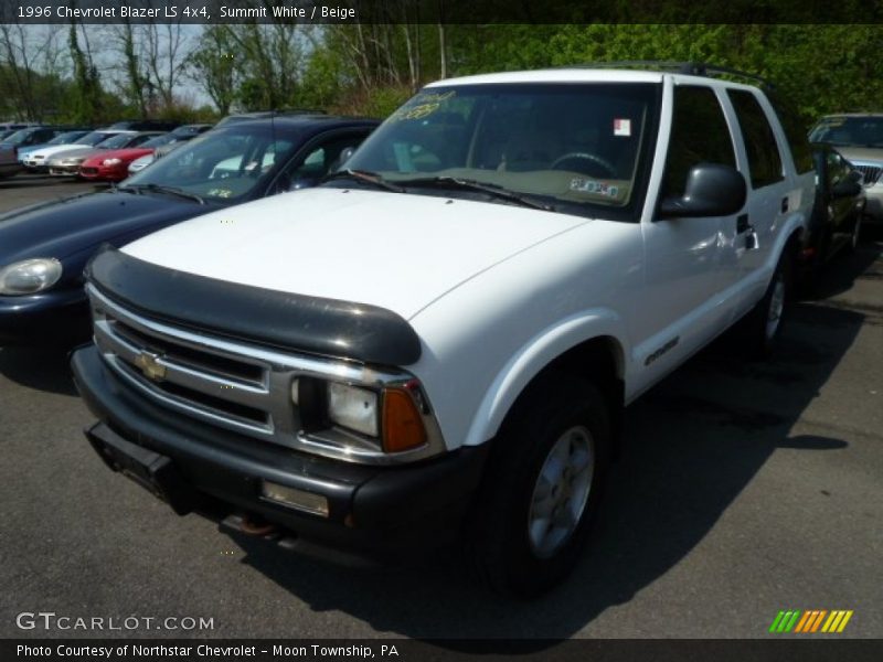 Summit White / Beige 1996 Chevrolet Blazer LS 4x4