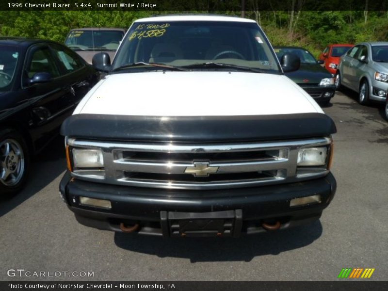 Summit White / Beige 1996 Chevrolet Blazer LS 4x4