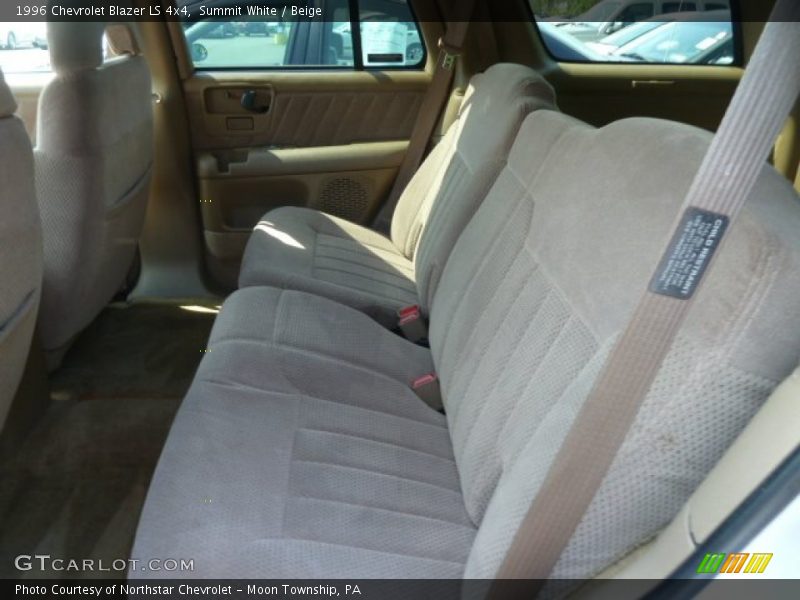 Summit White / Beige 1996 Chevrolet Blazer LS 4x4