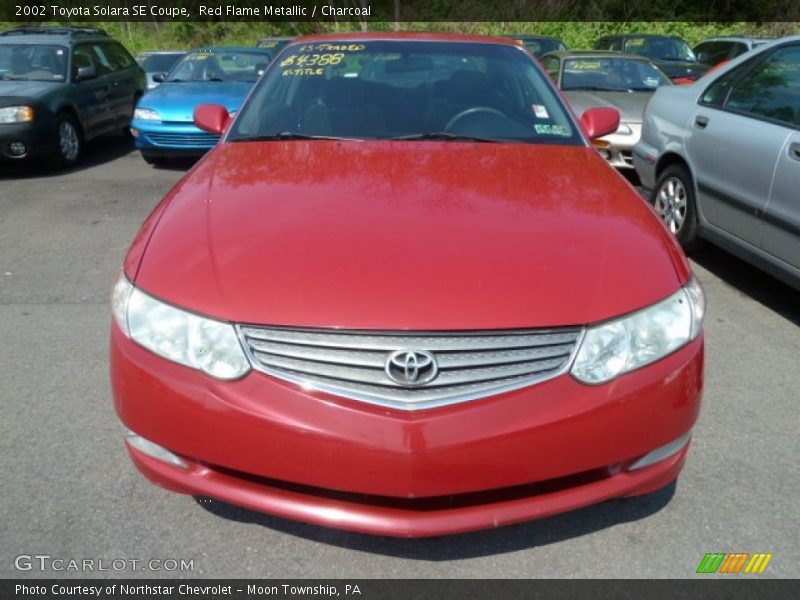 Red Flame Metallic / Charcoal 2002 Toyota Solara SE Coupe