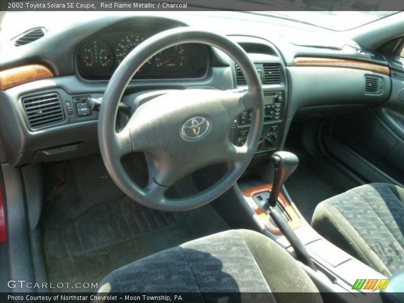 Red Flame Metallic / Charcoal 2002 Toyota Solara SE Coupe