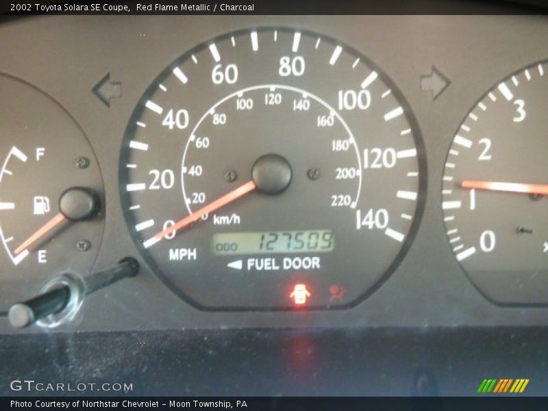 Red Flame Metallic / Charcoal 2002 Toyota Solara SE Coupe