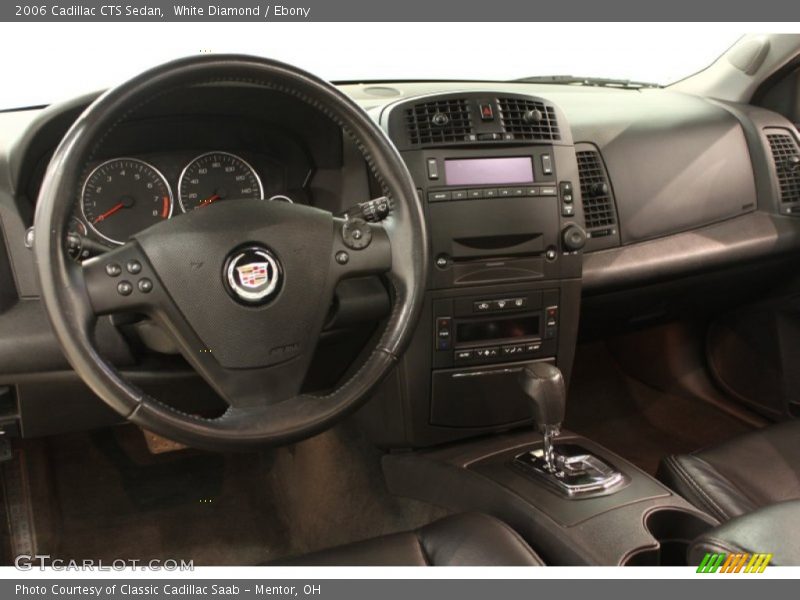 White Diamond / Ebony 2006 Cadillac CTS Sedan