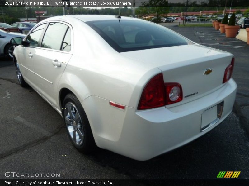 White Diamond Tricoat / Cocoa/Cashmere 2011 Chevrolet Malibu LT