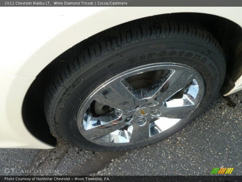 White Diamond Tricoat / Cocoa/Cashmere 2011 Chevrolet Malibu LT