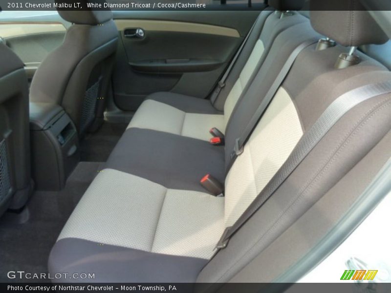 White Diamond Tricoat / Cocoa/Cashmere 2011 Chevrolet Malibu LT