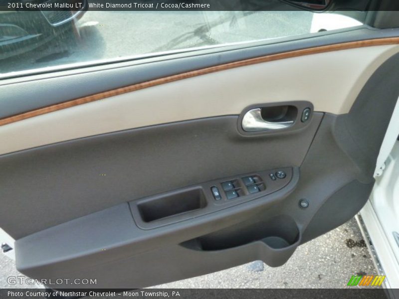 White Diamond Tricoat / Cocoa/Cashmere 2011 Chevrolet Malibu LT