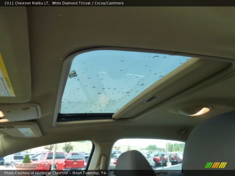 White Diamond Tricoat / Cocoa/Cashmere 2011 Chevrolet Malibu LT