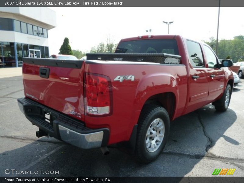 Fire Red / Ebony Black 2007 GMC Sierra 1500 SLE Crew Cab 4x4