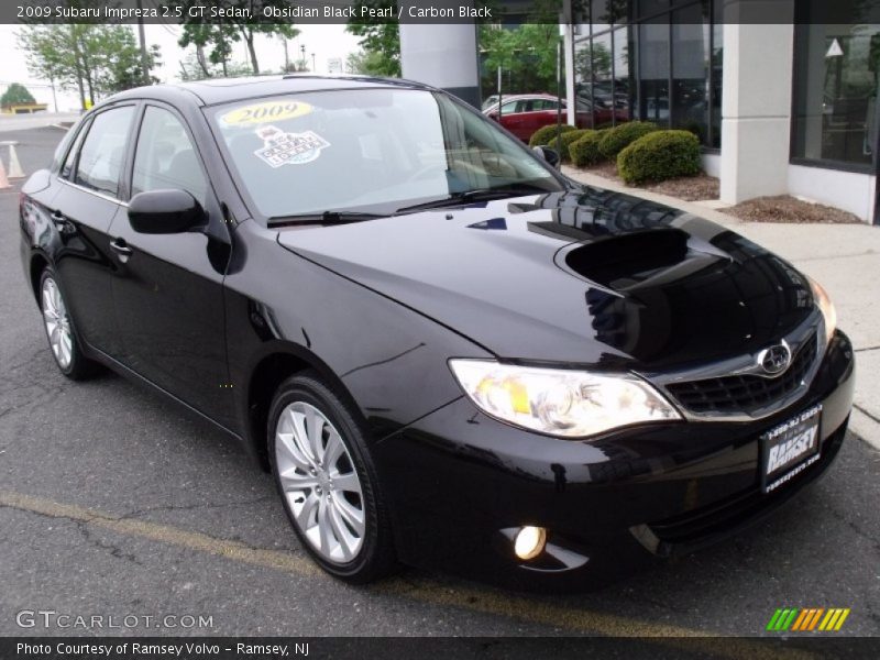 Obsidian Black Pearl / Carbon Black 2009 Subaru Impreza 2.5 GT Sedan