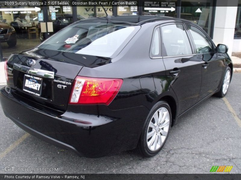 Obsidian Black Pearl / Carbon Black 2009 Subaru Impreza 2.5 GT Sedan