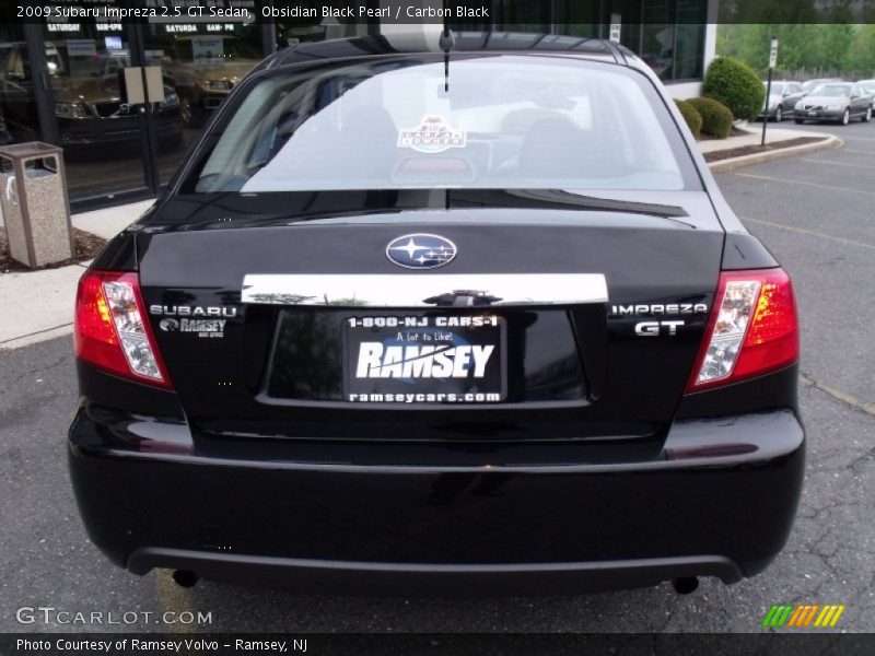 Obsidian Black Pearl / Carbon Black 2009 Subaru Impreza 2.5 GT Sedan