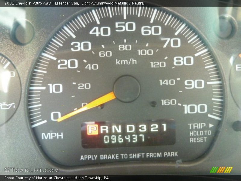 Light Autumnwood Metallic / Neutral 2001 Chevrolet Astro AWD Passenger Van