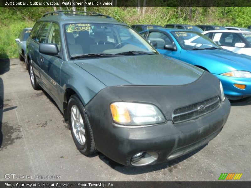 Wintergreen Metallic / Beige 2001 Subaru Outback Wagon