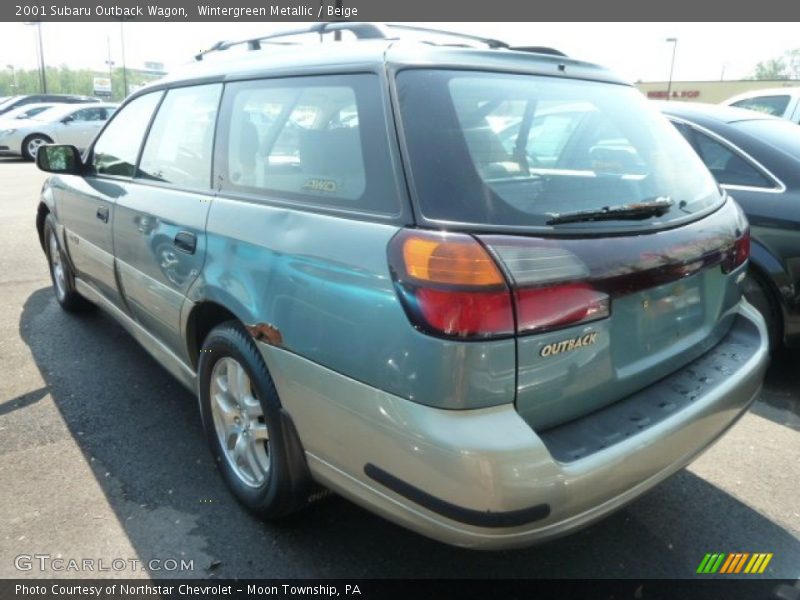 Wintergreen Metallic / Beige 2001 Subaru Outback Wagon