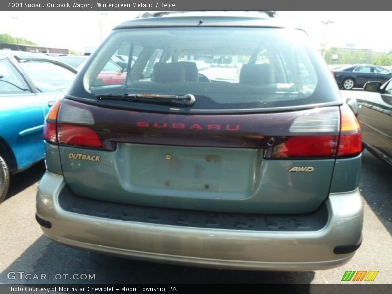 Wintergreen Metallic / Beige 2001 Subaru Outback Wagon