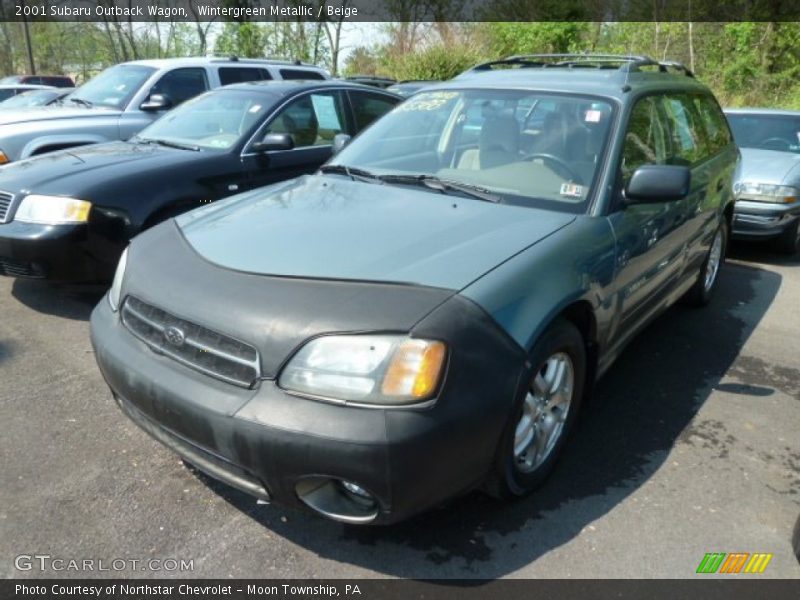 Wintergreen Metallic / Beige 2001 Subaru Outback Wagon