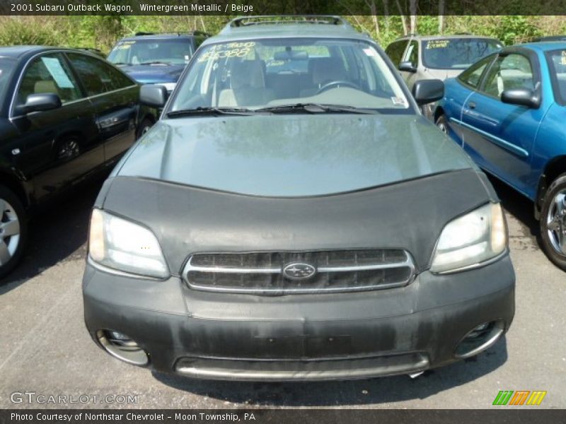 Wintergreen Metallic / Beige 2001 Subaru Outback Wagon