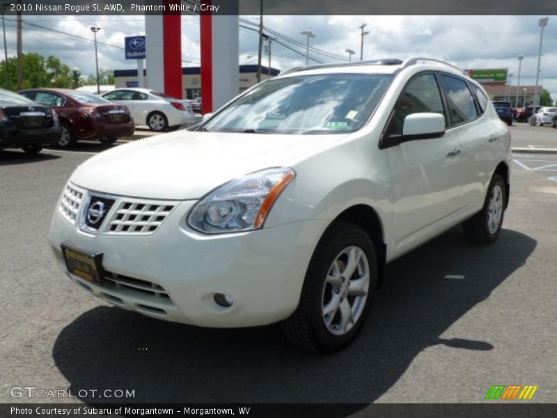 Phantom White / Gray 2010 Nissan Rogue SL AWD