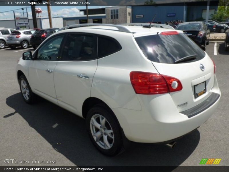 Phantom White / Gray 2010 Nissan Rogue SL AWD