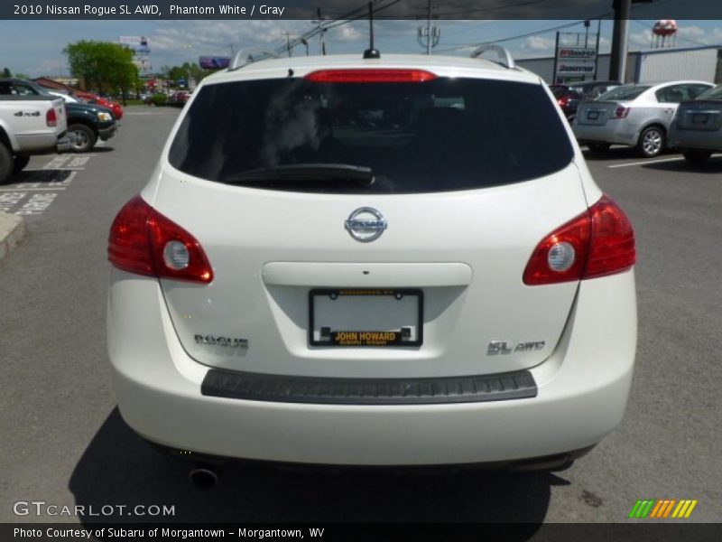 Phantom White / Gray 2010 Nissan Rogue SL AWD