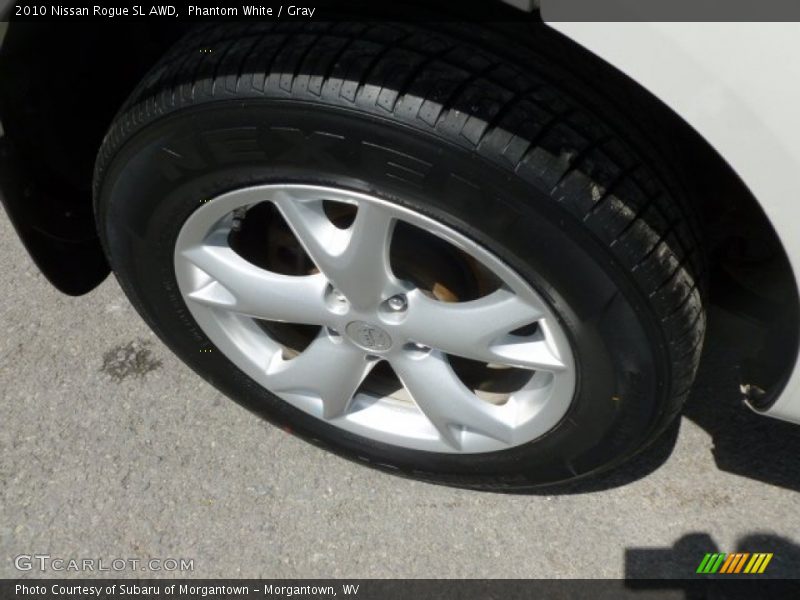 Phantom White / Gray 2010 Nissan Rogue SL AWD