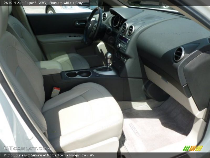 Phantom White / Gray 2010 Nissan Rogue SL AWD