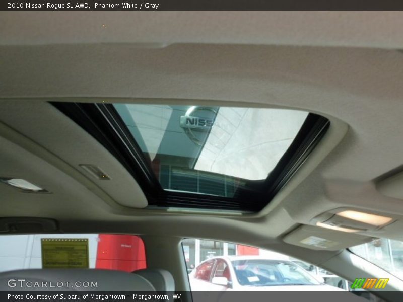 Phantom White / Gray 2010 Nissan Rogue SL AWD