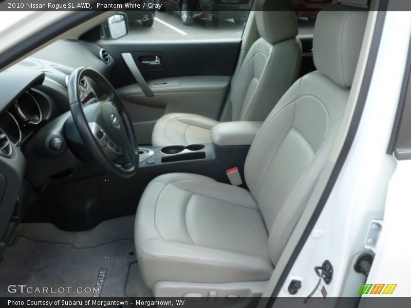 Phantom White / Gray 2010 Nissan Rogue SL AWD