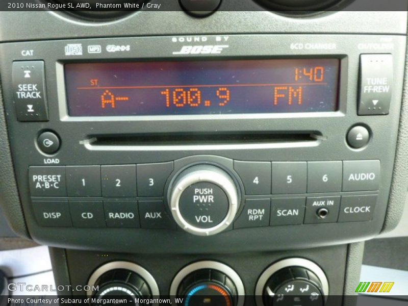 Phantom White / Gray 2010 Nissan Rogue SL AWD