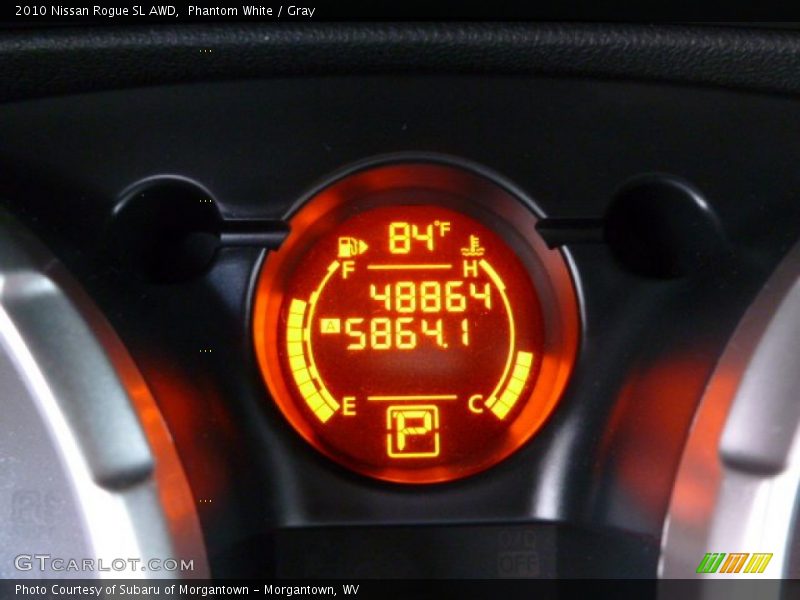 Phantom White / Gray 2010 Nissan Rogue SL AWD