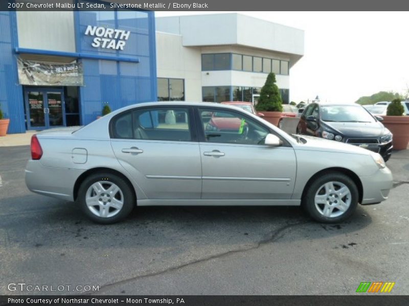 Silverstone Metallic / Ebony Black 2007 Chevrolet Malibu LT Sedan