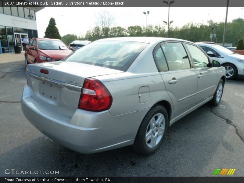 Silverstone Metallic / Ebony Black 2007 Chevrolet Malibu LT Sedan