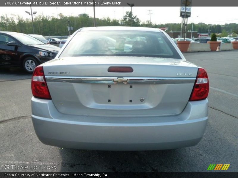 Silverstone Metallic / Ebony Black 2007 Chevrolet Malibu LT Sedan