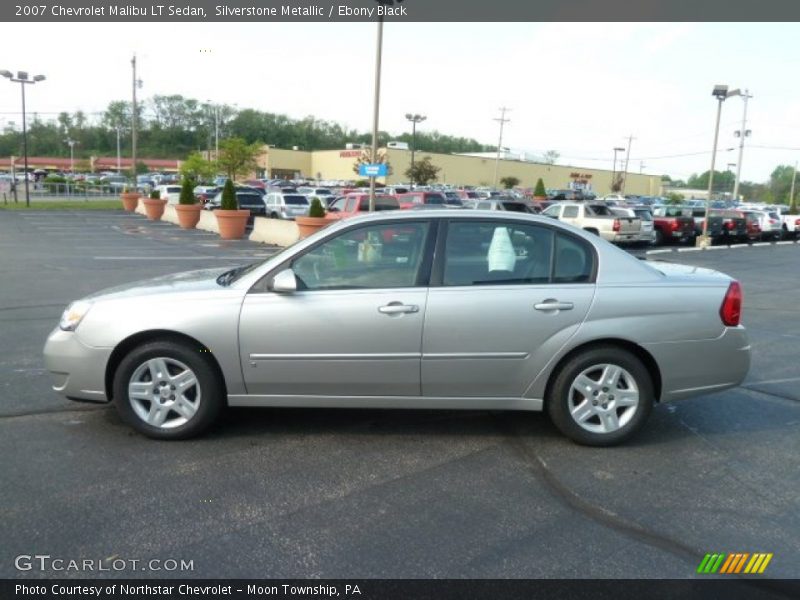 Silverstone Metallic / Ebony Black 2007 Chevrolet Malibu LT Sedan
