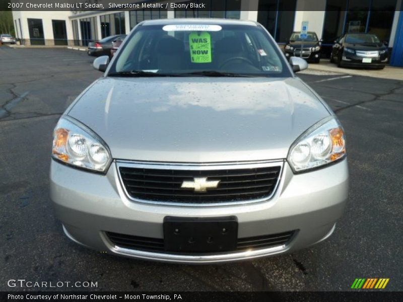 Silverstone Metallic / Ebony Black 2007 Chevrolet Malibu LT Sedan