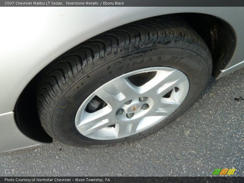 Silverstone Metallic / Ebony Black 2007 Chevrolet Malibu LT Sedan