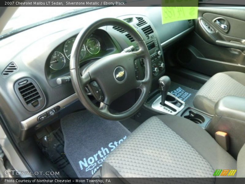 Silverstone Metallic / Ebony Black 2007 Chevrolet Malibu LT Sedan