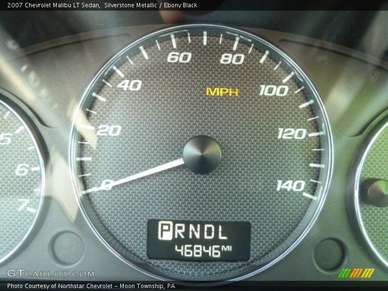 Silverstone Metallic / Ebony Black 2007 Chevrolet Malibu LT Sedan