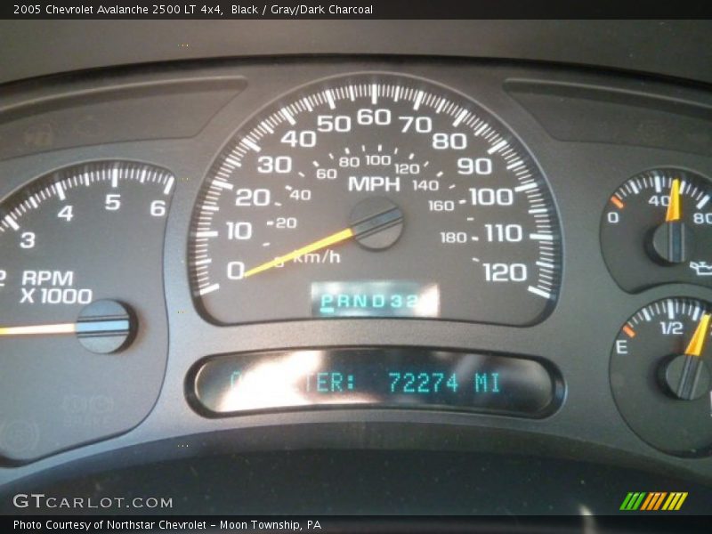 Black / Gray/Dark Charcoal 2005 Chevrolet Avalanche 2500 LT 4x4