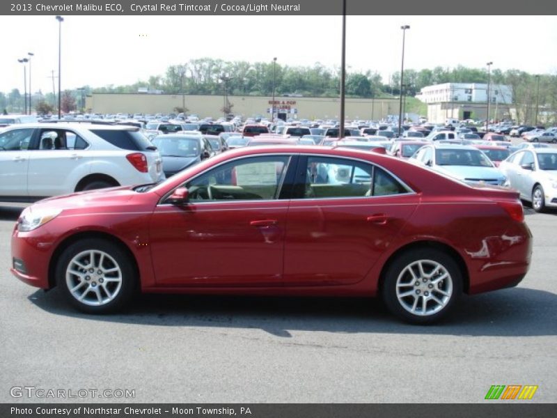 Crystal Red Tintcoat / Cocoa/Light Neutral 2013 Chevrolet Malibu ECO