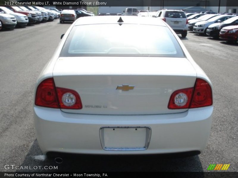 White Diamond Tricoat / Ebony 2012 Chevrolet Malibu LT