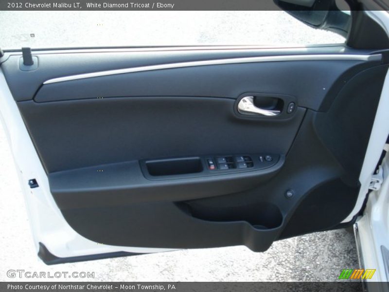 White Diamond Tricoat / Ebony 2012 Chevrolet Malibu LT
