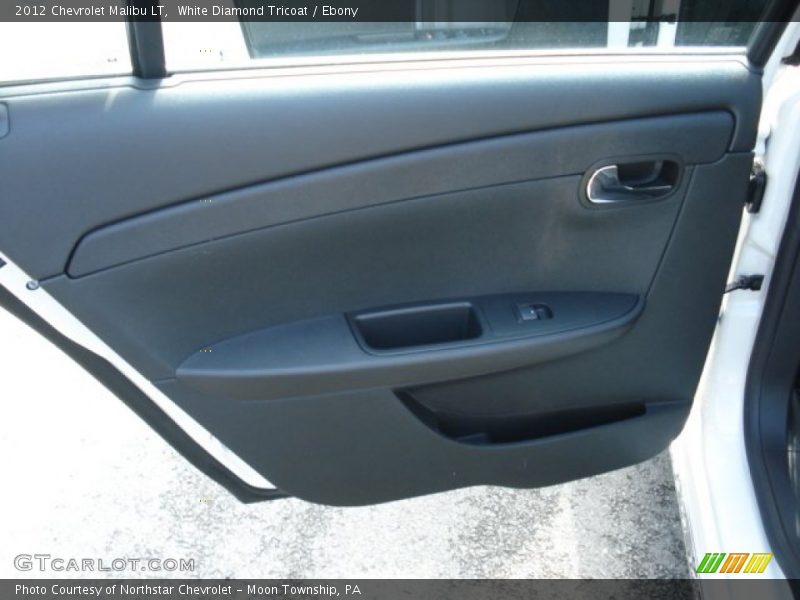 White Diamond Tricoat / Ebony 2012 Chevrolet Malibu LT